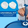 thumbnail image 2 of IMPRESA 2-Inch Bung Caps - 12-Pack - White Plastic Leak Protection with Plastic Gaskets - Universal Drum Caps for 15/30/55-Gallon Drums - Fine & Coarse Thread Bung Plugs with 3/4-In Knockout Ports, 2 of 5