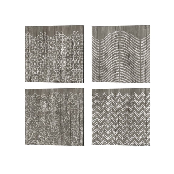 Metaverse June Erica Vess 'Weathered Wood Patterns B' Canvas Art (Set of 4)
