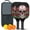 Black-3, variant on Pickleball Paddles Set Of 2, Fiberglass Surface, Skull & Tatoo Style, 4 Balls & Bag