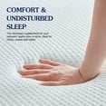 thumbnail image 3 of Subrtex Gel-Infused Memory Foam Mattress Topper with Cover(5.5 inch, King), 3 of 7