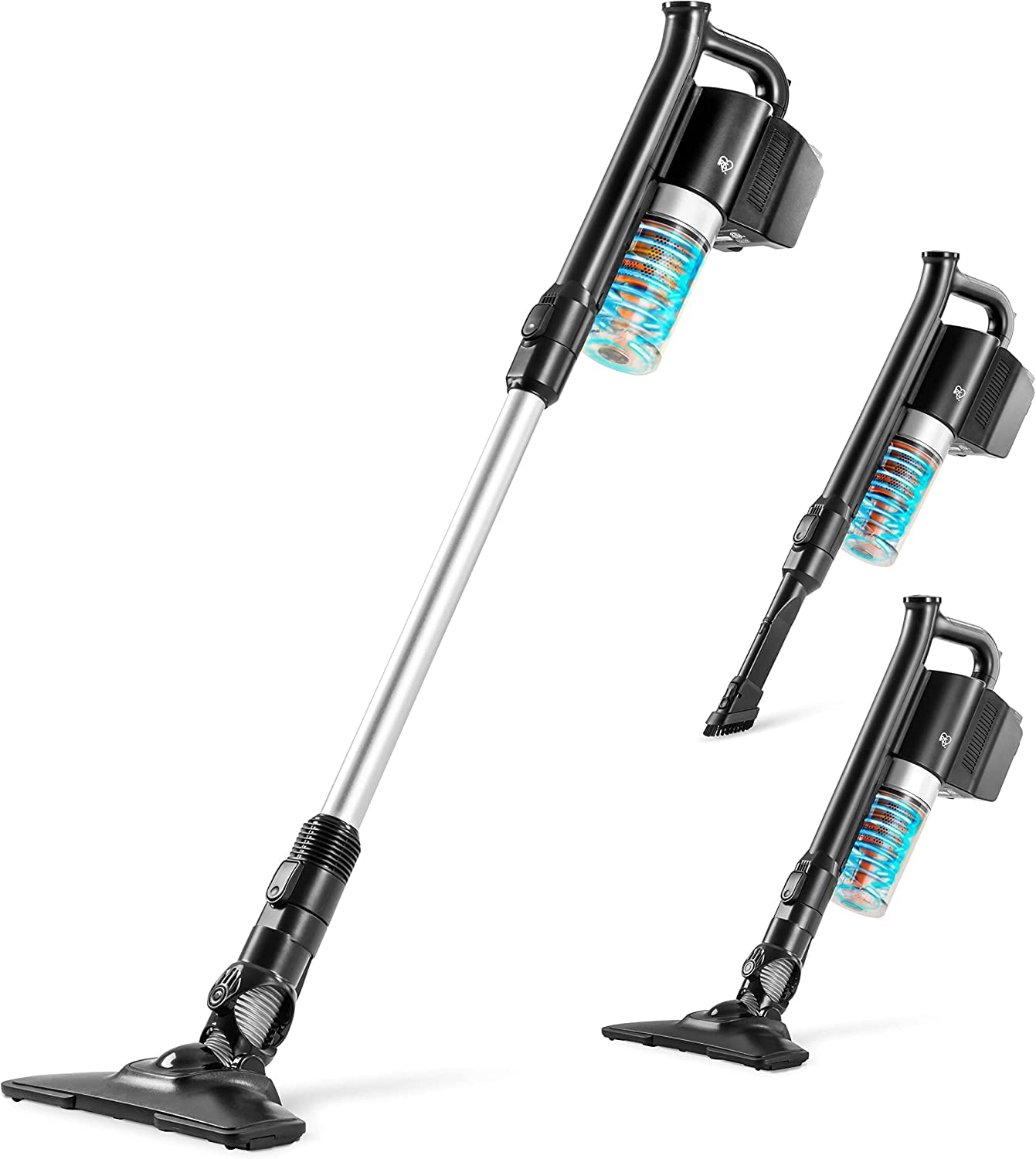 Cordless Stick Vacuum Cleaner with Replaceable Rechargeable Battery
