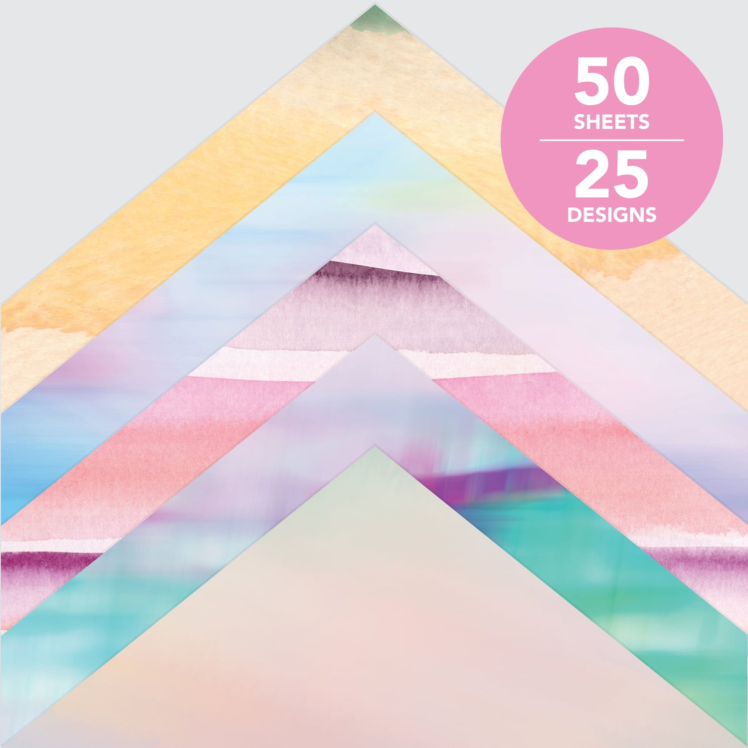 Roobee by Mara Mi Ombre Scrapbook Paper 12" x 12" - 24 lb/ 110 GSM, 50 sheets