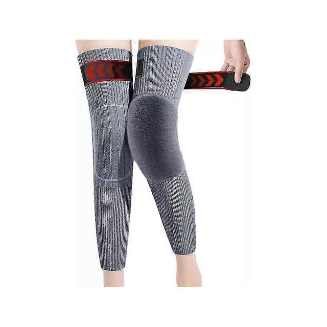 Calcetines térmicos de imitación de cachemira por encima de la rodilla, antideslizantes, para invierno, talla L, color gris