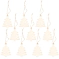 thumbnail image 1 of EeaseMX 10 piezas de placa colgante de madera navideña para árbol de Navidad, decoración colgante, 1 of 7
