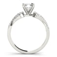 thumbnail image 2 of Lina Jewel 1.81Ct Radiant Cut Diamond Eternity Infinity Twisted Criss Cross Ring - Engagement Wedding Jewelry for Her - Solitaire Accent Ring - 14K White Gold Plated - Ideal Anniversary Gift, 2 of 5