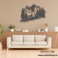 thumbnail image 6 of Wooden Wall Art for Home Decoration | Mountain Horse | Black, 6 of 7