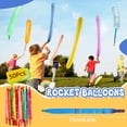 thumbnail image 6 of GIXUSIL 50-Pack Rocket Balloons Holiday Party Decoration Screaming Flying Whistle Balloons(with pump)Rocket-Shaped Latex Balloons - Fun Party Toys & Decorations, 6 of 8