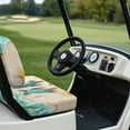 thumbnail image 4 of Psesaysky Beach Sea Turtle Print Univesal Seat Covers for Golf Cart Ezgo Ordinary Seats, Breathable Cloth Fashion Appearance Golf Cart Accessories, No Need Detaching Armrests, 4 of 8