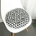 thumbnail image 4 of Round Seat Cushion 40x40 45x45 50x50 Home Office Decoration Chair Cushion High Quality Printing Tatami Mat (hei ge,50x50cm  2pcs), 4 of 7