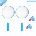 thumbnail image 1 of WEUVEB 4 Pcs Badminton Racket Assorted Color Durable Training Lightweight Set for Outdoor Sports, 1 of 8
