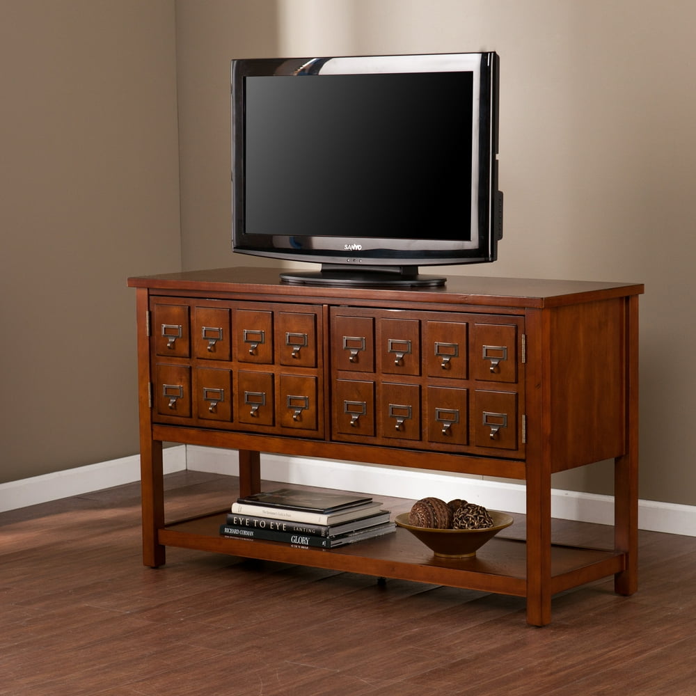 Barnsdall Brown Mahogany Console/TV Stand for TVs up to 48" Walmart