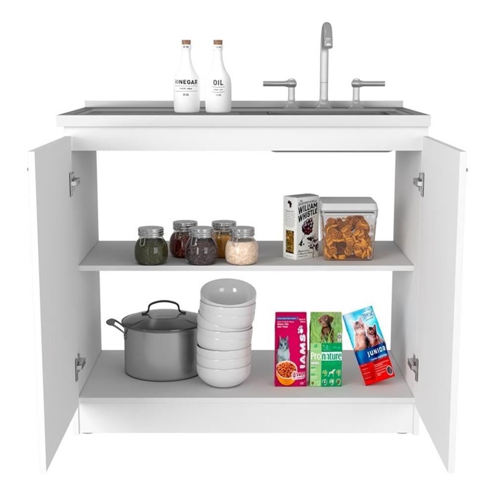 Tuhome Napoles Utility Sink White MDF
