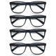 thumbnail image 2 of Gafas de lectura OLOMEE de gran tamaño, cuadradas, 2,00, negras, paquete de 4, 2 of 7