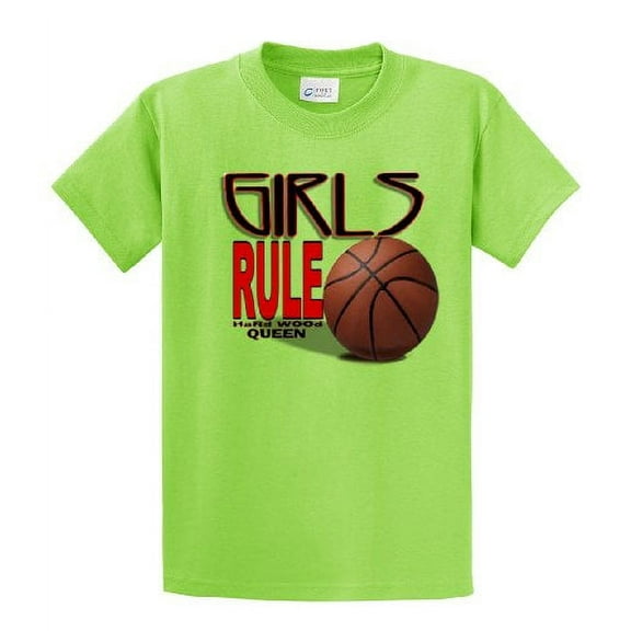 Basketball Short Sleeve T-shirt You Wish You Could Shoot Like A Girl-Lime-XXL