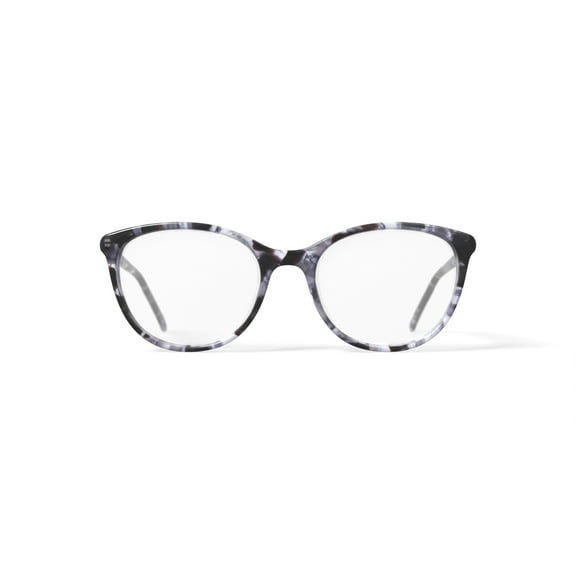 Flower Women's FLR6052 Prescription Eyeglasses with Case, Purple Pearl