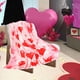 thumbnail image 1 of Ropa de cama, mantas y plaids, regalos para mujeres, manta de franela con estampado de corazones para San Valentín, suave, ligera y fácil de lavar, romántica y cálida, ideal para sofás cama y dormitor, 1 of 6