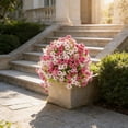 thumbnail image 4 of Kbndieu Pink Artificial Flowers for Outdoors with Ground Spike, UV Resistant Fake Greenery Shrubs, Summer Faux Floral Plants Bushes for Home Garden Yard Patio Decor, 4 of 6