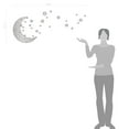 thumbnail image 2 of Moon and Stars Night Sky Vinyl Wall Art Decal Sticker Design for Nursery Room DIY Mural Decoration, 2 of 4
