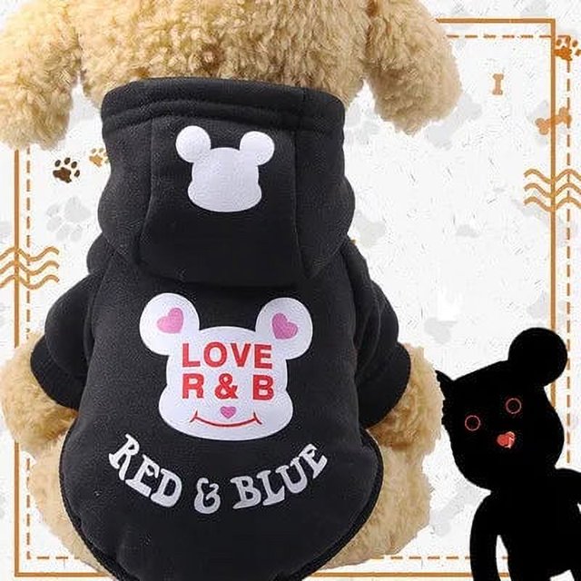 Warm Cat Clothes Winter Pet Clothing for Cats Fashion Outfits Coats Soft Sweater Hoodie Rabbit Animals Spring Pet Supplies 1b44 ShopWise Round