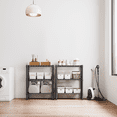 thumbnail image 3 of M MZG 3 Tiers Carbon Steel Storage Shelves, Dimensions: 25.6"W x 11.8"D x 31.5"H, Black, 3 of 6