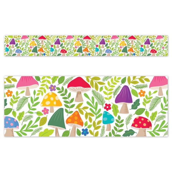 Woodland Friends Mushroom Medley EZ Border By Creative Teaching Press