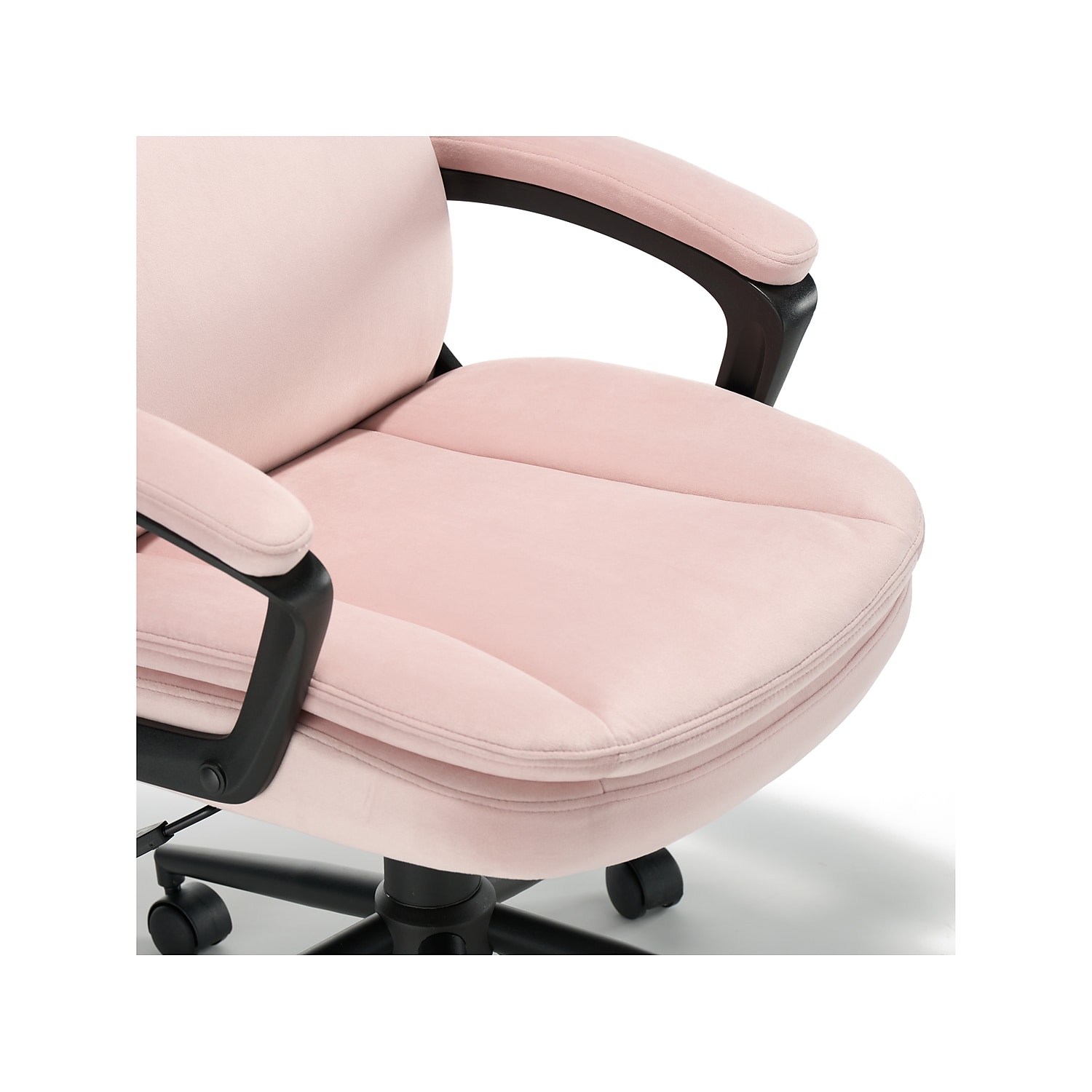 Click365 Transform 2.0 Ergonomic Mid Back Desk Chair Fabric Pink
