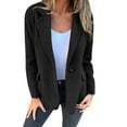 thumbnail image 2 of Chuancc Blazers for Women Casual 2025 Coat Women's Coat Women's Casual Trench Coat Fall Outfits for Women 2025 Blazers for Women Black M, 2 of 6