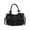Black, variant on Women's Convertible Denim Satchel Bag, 2-in-1 Tote with Detachable Strap, Preppy Top Handle Crossbody Purse for Everyday Use