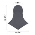 thumbnail image 2 of TOPTIE Balaclava for Men Women, Sun Protection Long Neck Covers, Full Face Mask for Cycling, Fishing, Helmet Liner-Gray, 2 of 7