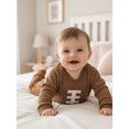 thumbnail image 6 of Gzhioc Baby Boy Fall Spring Romper Long Sleeve Round Neck Football Print Full Length Jumpsuit, 6 of 9