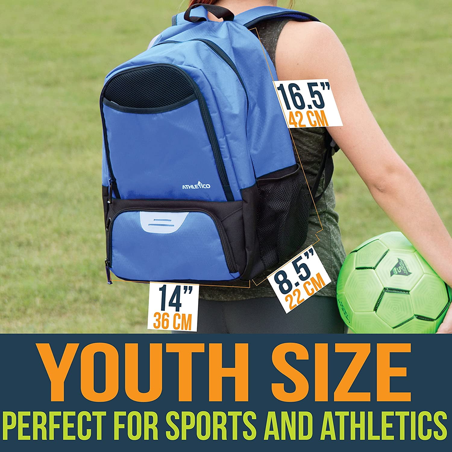 Athletico youth top soccer bag