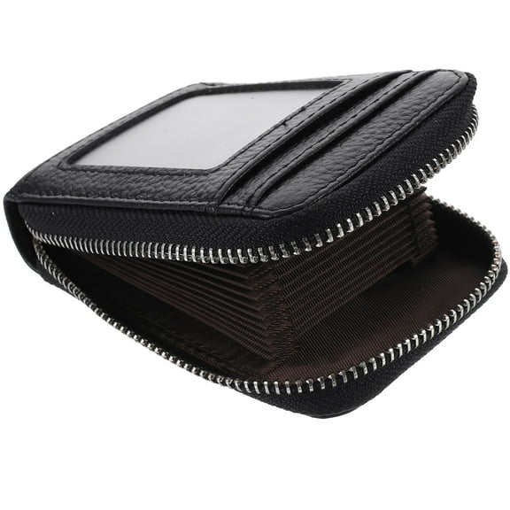 FOLOYORI 1Pcs Credit Case Organizer Holder Pull Out Credit Card Holder Black Travel Use