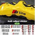 thumbnail image 2 of 6 piezas de pegatinas para calibrador de coche, cubo de rueda, Sline RS Quattro, logotipo de cerámica para Audi A3, A4, A5, RS6, RS3, RS4, RS5, RS7 Sport, A6, Q3, Q5, Q7, S3, S4 S, 2 of 5