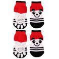 thumbnail image 2 of 8x Zapatillas de Zapatos para Cachorros de Perro Mascota Calcetines antideslizantes rayas de estrellas Zulema, 2 of 8