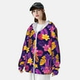 thumbnail image 3 of Fotbe Purple Flower Chaqueta con Protección Solar UPF 50+ para Hombre y Mujer, Camisa con Capucha y Bolsillos-Large, 3 of 7