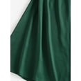 thumbnail image 5 of ZAFUL for Women Prom Dress Sexy Mini Slip Satin Back Tie Cami Dress Dark Green L, 5 of 5