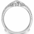 thumbnail image 2 of 14K White Gold Diamond Guard (Size 7) Made In India -Jewelry By Sweet Pea, 2 of 10