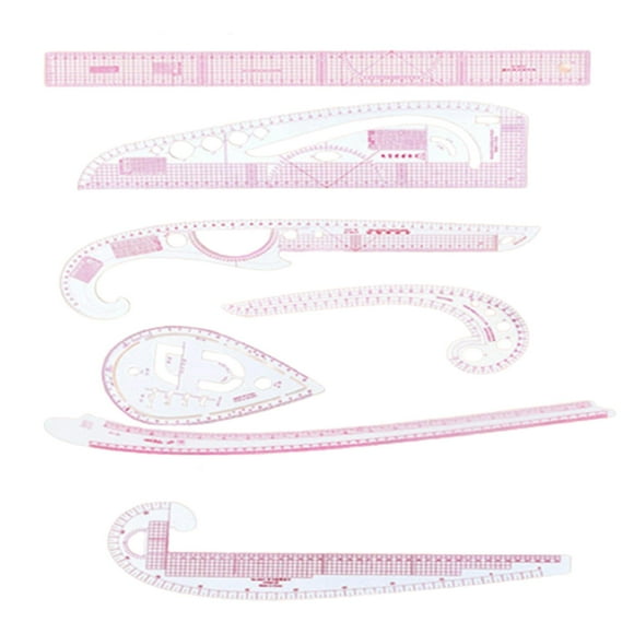 French Curve Ruler Curve Rulers Tailors Ruler Sewing Tools for Pattern Maker 7pcs