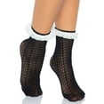 thumbnail image 3 of Zig zag crochet anklet socks w - O/S / BLK/WHITE, 3 of 5