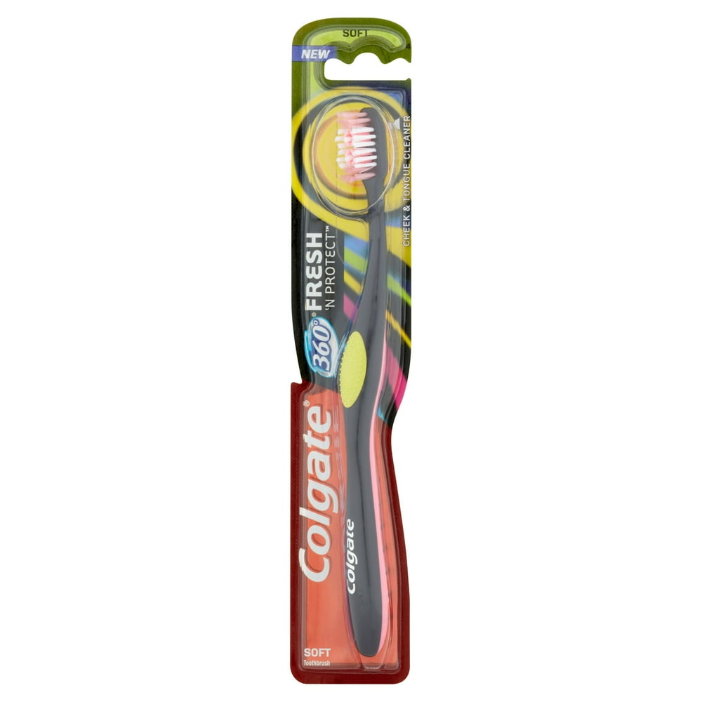 Colgate 360 Fresh 'N Protect Kids Toothbrush, Soft 1 Count Walmart