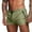 Green, variant on Shorts Men Man High Street Fashion Trend Pleated Design Straight Leather Shorts Size:L