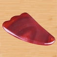 thumbnail image 4 of 3xRed Jade Roller Gua Sha Raspado Cara Herramienta Facial Forma 01, 4 of 8