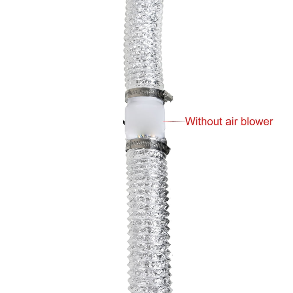 MOMOJIA Heavy Duty 2 Layer Dryer Vent Hose Aluminum Ducting with 2 Screw Clamps