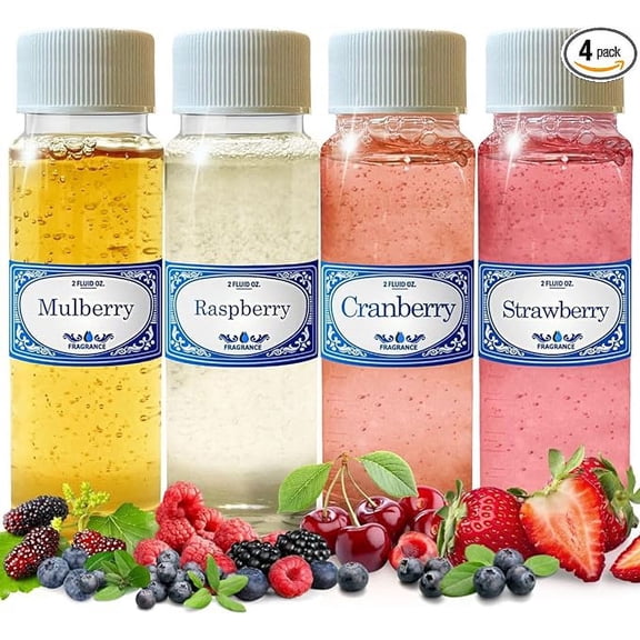 Berries Concentrated Rainbow Vacuum Fragrances 2.0 fl oz Pack, Raspberry, Mulberry, Strawberry & Cranberry