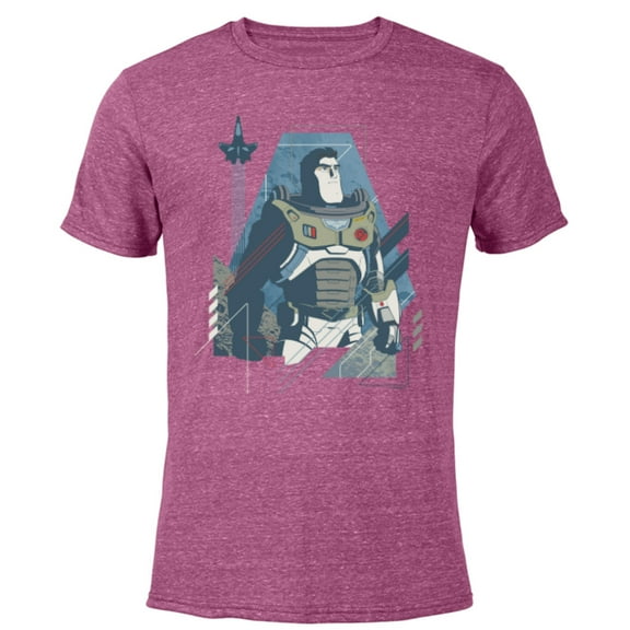 Disney and Pixar’s Lightyear Space Ranger and Spaceship - Short Sleeve Blended T-Shirt for Adults - Customized-Purple