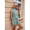 thumbnail image 3 of EASYBRAUS Women Summer Sleeveless Shorts Set Casual Drawstring Pocket Outfit Two Piece Set, 3 of 9