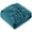 Teal, variant on LONG CREATE Chenille Throw Blanket with Fringe Tassel for Couch Sofa Chair Bed, Teal 60" x 90"