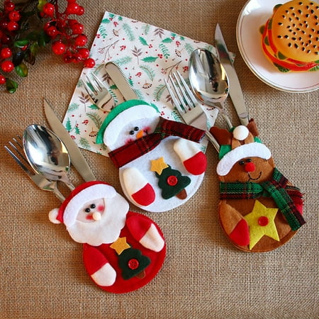 

WANYNG Christmas Cutlery HolderNon-Wovenstore CutleryHome Kids