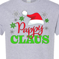 thumbnail image 4 of Inktastic Pappy Claus with Christmas Santa Hat and Snowflakes T-Shirt, 4 of 5