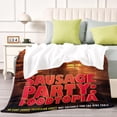 thumbnail image 4 of Sausage Party: Foodtopia anti-pilling, suave, ligera, esponjosa y acogedora de lujo para hogar y cocina – Perfecta para niños y adultos,100X80cm, 4 of 6